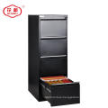 Office furniture 4 Drawers Stainless black steel storage cabinet